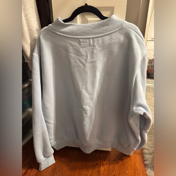 Parke Monochrome Varsity Mockneck & Unisex Sweats Set in Ice - Picture 12 of 12